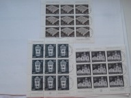 Jugosławia - Europejska Wystawa Architektury - Mi.1627- 29 arkusze kasowane