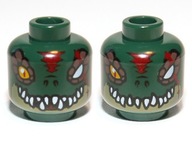 LEGO - 3626cpb0888 - głowa Chima krokodyl Cragger