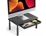 BONTEC Stojak na monitor laptop drukarkę z szufladą regulacja wysokość