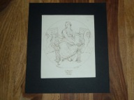RAFAEL SANTI - GRAFIKA - "Filozofia" - Francja 1803 r. (RENESANS)