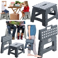 TABORET SKŁADANY ANTYPOŚLIZGOWY EASYFORM – SZARY 22 CM | DO 150 KG ,STOLIK