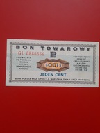 Bon towarowy 1 cent 1969 Pewex