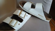 BIRKENSTOCK-KLAPKI -R-38-WKL-24,5CM-SKÓRA NAT-WIOSNA -LATO.