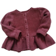 St.Bernard sweterek kardigan z falbaną 68/74 cm