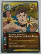 Karta Naruto CCG Jutsu Flower Shuriken: Burning Petals and Fallen - J-637