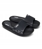 Śliczne klapki młodzieżowe LANO r. 40 BLACK / GRAY nr 690A