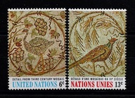 ONZ Nowy Jork / 218-219 ( Fauna - ptaki / sztuka ) czyste / 1969 r.