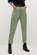 MNG spodnie damskie eko skóra zielony/khaki 36/S p.67 dł.98 nowe