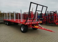 Przyczepa Rolnicza Platforma do Bel METAL-FACH T009 11,4t 3-osiowa od ręki
