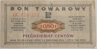 50 centów 1969 Pewex, Bon Towarowy, Rzadszy