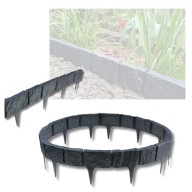 PALISADA OGRODOWA DUDA-POL TWORZYWO SZTUCZNE ANTRACYTOWA 390 CM