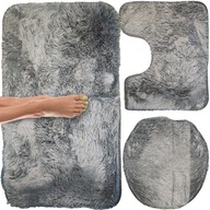 3X ZESTAW DYWANIKÓW ŁAZIENKOWYCH KOMPLET DYWANIKI X3 MIĘKKI CHŁONNY DUŻE