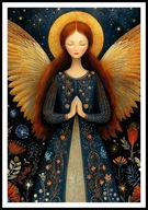 A2 OBRAZ PLAKAT ANIOŁ, PLAKAT Z ANIOŁEM, ANIELSKIE SKRZYDŁA, ANIELICA, NR3