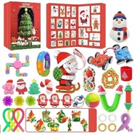 KALENDARZ ADWENTOWY DLA DZIECI ZABAWKI GNIOTKI SWIATECZNE DUŻY 32cm - 24dni