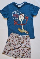TOY STORY 4 piżama dres DISNEY niebieska lato 128