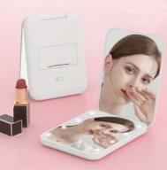 LUSTERKO DO MAKIJAŻU LED PODRÓŻNE SKŁADANE PREZENT BIAŁE