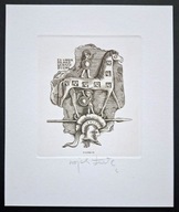 *KP* Łuczak Wojciech - Ex libris Dr. Med Gernot Blumi, C2, 1993