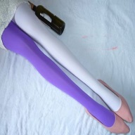 RAJSTOPY 40 DEN aksamitne GŁADKIE miękkie gładkie BIEL FIOLET