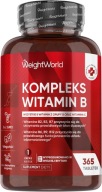 Kompleks Witamin B + C WeightWorld 365 tabletek B1 B6 B12 Biotyna