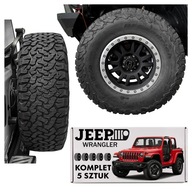 Komplet 5 kół koła Jeep Wrangler BFGoodrich All-Terrain 315/70R17 felgi ALU