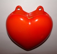 Goebel, porcelanowy wazon naścienny serce, Niemcy 1935-49, vintage