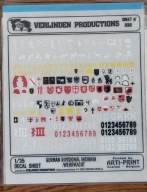 German Divisional Insygnia/Wehrmacht – sucha kalka – Verlinden 1/35