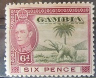Gambia kolonia brytyjska stary znaczek (2/20