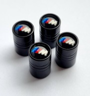 Nakrętki kapturki na wentyle BMW M-Power czarne (4szt.)