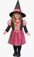 Mała różowa czarownica / Kostium Strój Karnawałowy / 2-3 lata