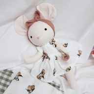 Lalka Tilda Myszka rękodzieło szmacianka przytulanka handmade eko zabawka