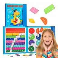 ZABAWKA DO NAUKI MATEMATYKI UŁAMKI TABLIC MAGNETYCZNA EDUKACYJNA MONTESSORI