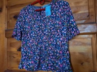 Bluzka kwiatowa z krótkim rękawem H&M