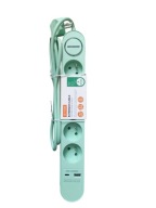 Przedłużacz 5G + USB/USB/C Hanker listwa zasilająca NOWA Miętowa