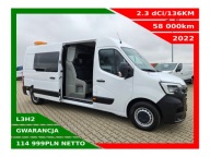 RENAULT MASTER L3H2 BRYGADÓWKA 7 OSÓB 2,3dCI/136KM KLIMA TEMPOMAT CZUJNIKI
