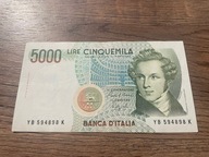 Włochy - 5000 lir - 1985 - UNC