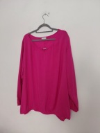 Różowa elegancka bluzka z długim rękawem plus size 54