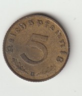 III Rzesza 5 pfennig 1939 B