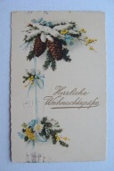 WESOŁYCH ŚWIĄT STROIKI SZYSZKI przedw. POCZTÓWKA