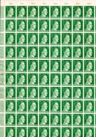 Grossdeutsches Reich–arkusz 100×42 Pf Hitler 799 bez gumy okres historyczny