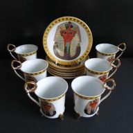 Ekskluzywny zestaw kawowy Egipt Tutanchamon