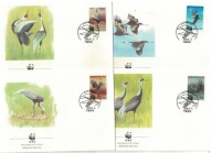 7-FDC51-Korea Płd, WWF -ŻURAWIE,1988r