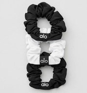 Alo Yoga zestaw gumek do włosów Fresh Mini Scrunchie czarny/biały ALOYOGA