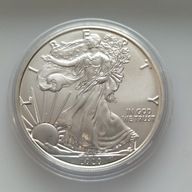 Amerykański Orzeł 2020 One Dollar 1 uncja srebra 1 Oz Ag 999 BU