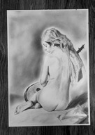 Akt Artystyczny – Praca Ręcznie Tworzona (151) – dla 884 Skubalskich