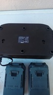 Powerbase Ładowarka 20V PODWÓJNA+2 AKUMULATORY 2,5AH