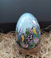 Pisanki ręcznie malowane wydmuszki gęsie wielkanocne decoracja wielkanocna