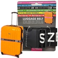 PAS ZABEZPIEECZAJĄCY DO WALIZKI Spinający Bagaż z Napisem