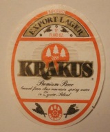 ETYKIETA - ŻYWIEC - BROWAR ŻYWIEC - KRAKUS - Premium Beer EXPORT LAGER