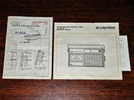 Instrukcja i karta gwarancyjna radiomagnetofonu Unitra Eltra RM 405 z 1981