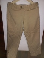 Spodnie Jones 24 garniturowe w pasie 84 cm bawełna beż letnie jak nowe